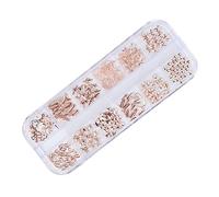 DEARMAMY 1 Caja Decoraciones Remaches Metálicos Accesorios Diy para Manicura Adornos de Caja