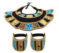 DEARMAMY 1 Juego accesorios de vestir egipcios Falda de tul minifalda dorada disfraz faraon disfraz de faraon accesorio de disfraz egipcio Disfraz Egipcio Para Halloween tela