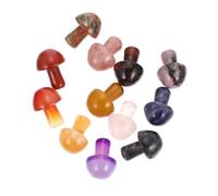 DEARMAMY 1 Juego Adorno De Hongo De Cristal Champiñones Pequeños Encanto De Setas Adorno De Hongo Maceta Decoración Seta Pequeña Mini Fiesta Champiñón Hongos Diminuto 12 Piezas