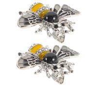DEARMAMY 1 Juego Broche De Abeja Lindas Sandías Esmalte Pin Backs Collar De Corazón Insignia De Abeja Broches Para Mujeres Pendientes Para Hombre Pulsera Disfraz De Abeja Broche 2 piezas