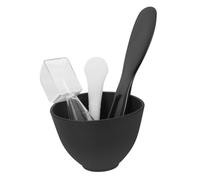 DEARMAMY 1 Juego Conjunto De Tazones De Equipo Piel Cuencos Faciales Silicio Bol Para De Bricolaje Tazón De De Mezcla De Bricolaje Spa Páginas Black