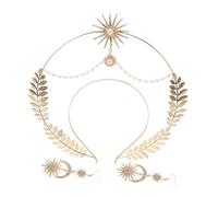 DEARMAMY 1 Juego De Tocado Para Mujer Cumpleaños Graduación Real Para Niña Novia A Reina De Diosa Diadema Y De Boda Brillante Fiesta Desfile Comunión