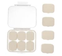 DEARMAMY 1 Juego dispensadora de pequeño Organizador de de Viaje maletín de contenedores de Ordenador Personal Beige