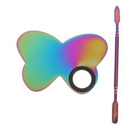 DEARMAMY 1 Juego Paleta de Maquillaje Cosmético con Espátula de Placa de para de Uñas y Cosméticos para y Fundamentos Diseño Elegante y Práctico Material Resistente y de Limpiar