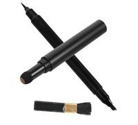 DEARMAMY 1 Juego pluma de relleno de barba bolígrafo para arreglar la barba kit de barba Relleno de lápiz de barba para hombres. hombre barba pluma lápiz para barba núcleo de algodón Marrón
