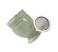 DEARMAMY 1 Juego quemador de moxa de cerámica herbario reutilizable masajeador cervical Masaje portátil moxibustión puede aparato de fumigación quemador de moxibustión moxa puede Green