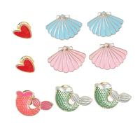 DEARMAMY 1 Juego Ramillete De Dibujos Animados Accesorio Lindo Pin Jumbo Mini Alfiler De Esmalte Chicas Quebrar Temático Moda Patas Collar Broches Adorable Mujer Pechera 9 Piezas