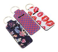 DEARMAMY 1 Juego Set De Pintalabios Set De Bálsamo Labial Delineadores De Labios Equipo Neceser Maquillaje Makeup Bag Organizador De Maquillaje Llavero Titular A Granel Neopreno 3 Piezas