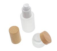 DEARMAMY 1 Juego Vidrio para Quitaesmalte de Portátil y Hermético Frascos de Maquillaje Multifuncionales para Desmaquilladores y Cosméticos