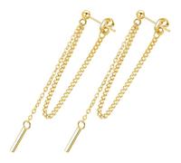 DEARMAMY 1 Pair Chain Earrings Of The Lid Earrings For Women Studs Women'S Earrings Locket Dangle Tassel Earrings Dangle Earrings Ear Jewelry Pendant Earrings Women Earrings Silver Golden