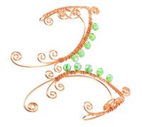 DEARMAMY 1 Par Manguito De Oído Completo Pendientes De Aro Para Hombre Orejas De Hada Aretes Durmientes Para Mujer Aretes De Aro Joyas De Hadas Pendientes Para Mujer Niña Colgante No Cobre