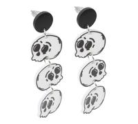 DEARMAMY 1 Par pendientes accesorios halloween complementos halloween bisuteria mujer accesorios haloween halloween complementos póster horquillas de navidad escena aretes de aro Alce Metal
