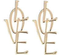 DEARMAMY 1 Par Pendientes De Amor Pendientes Para Mujer Pendientes Personalizados Pendientes Colgantes De Mujer Pendientes De Moda Gotas Para Los Oídos Colgante De Oreja Golden Aleación