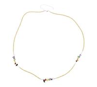 DEARMAMY 1 Pc cadena de la cintura joyería de vestuario collar de cuerpo collar bohemio joya praia acessorios cadena de muñeca mujer niña joyería del cuerpo de las mujeres Cuentas de vidrio