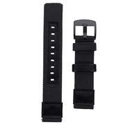 DEARMAMY 1 Pc Correa accesorios brillantes mirar pulseras negras banda reloj accesorio cinturón de muñeca moderno reemplazo de muñeca lona de nailon Black