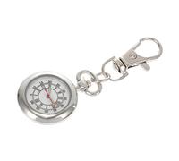 DEARMAMY 1 Pc Mesa de Enfermera Reloj de Bolsillo de Cuerda Manual Reloj de Bolsillo de Enfermera Triangular Relojes de Pared Relojes Pared Bolso Llavero Colgante decoración Colgante Silver