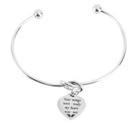 DEARMAMY 1 Pc Pulsera Joyas Plata Cadena De Muñeca Turmalina Collar Brazalete Abierto Colgante Oro Encanto Joyería De Moda Silver Metal