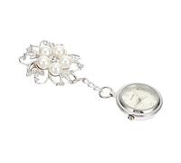DEARMAMY 1 Pc Reloj de Bolsillo de Enfermera cronógrafo Clip Fob en el Reloj Ligero Digital Relojes de Mujer Enfermera Fob Reloj Relojes de Enfermera para Mujer Aleación de Zinc Silver
