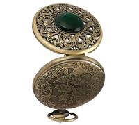 DEARMAMY 1 Pc Reloj de Bolsillo Reloj desmagnetizador Reloj de Oro Relojes de Bolsillo Reloj Colgante Reloj de diseño con Cadena Cuarzo Coffee