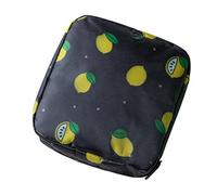 DEARMAMY 1 Pieza bolsa de almacenamiento período limón carteras de mujer pequeñas bolsa de toallas sanitarias al aire cartera pequeña para niñas Black