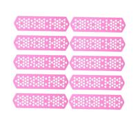 DEARMAMY 10 Piezas Aguja Permanente Rizadores De Cabello Rodillos Pequeño Varillas Permanentes Rizador De Pelo Accesorios Para El Cabello Para Mujeres Ondulado Abs Rosa