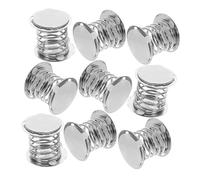 DEARMAMY 10 Piezas Bases Metálicas para Muñecas con Resorte Kit DIY Adhesivo Doble Cara para Juguetes de Cabeza Oscilante Accesorio Resistente para Decoración y Manualidades