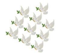 DEARMAMY 10 piezas Broche Paz Elegante Rama de Olivo Pin Ligero y Detallado para Fiesta Vestidos y Complementos de Aves Bisutería de Señora