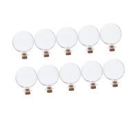 DEARMAMY 10 piezas Colgante de Botellas Pequeñas para Coche de Frascos Rellenable para Perfume DIY Decoración Interior Portátil y Elegante