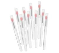 DEARMAMY 10 Piezas Pincel De Labios Cepillo Exfoliante De Labios Cepillo De Gelatina Aplicador De Silicona Pincel De Delineador De Labios Cepillo Para Labios De Silicona Gel De Sílice Rosa