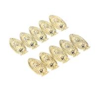 DEARMAMY 10 Piezas uñas de encantos virgen de guadalupe virgen maria Decoración de uñas Adornos de uñas Charms para uñas gemas de uñas de oro encantos de uñas de rosa medalla Metal Golden