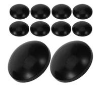 DEARMAMY 10 Tapones de Goma para Patas de Trampolín en Forma de Hongo, Tapas de Seguridad Negras, Cubiertas para Postes de Trampolín, Parques y Uso Exterior