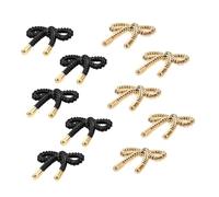 DEARMAMY 10 Uds Botones Con Lazo Botones De Metal Para Mujer Diseño De Lazo Para Suéteres Abrigos Y Camisas Botones Decorativos En Forma De Lazo Para Manualidades DIY