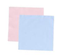 DEARMAMY 100piezas Paños De Microfibra Para Limpieza Suaves y Reutilizables Para Gafas Pantallas Lentes De Cámara Instrumentos Musicales Paño Antihuellas Azul y Rosa