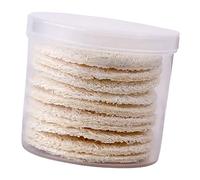 DEARMAMY 10piezas Almohadillas Desmaquillantes De Lufa Natural Discos De Limpieza Reutilizables Esponjas Faciales Paquete De Limpieza