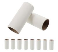 DEARMAMY 10piezas Papel Adhesivo Quitapelusas para Mascotas Rodillo Portátil para Ropa De Cama Coche Limpiador De Pelo De Perros y Gatos De Purga De Papel Adhesivo