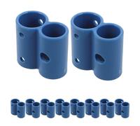DEARMAMY 12 Abrazaderas de Tubo en Forma de 8 para Silla de Inodoro, Accesorio de Repuesto para Sillas de Ruedas, Diámetro Interior 27,5 Mm y 22 Mm, Soporte Seguro para Elevador Wc