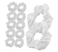 DEARMAMY 12 Piezas Coleteros Grandes de Tela Elástica para Niñas Ligas para Pelo Decorativas Gomas para Fiesta