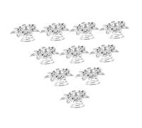 DEARMAMY 12 Piezas horquilla espiral Rosario Pinza para el cabello cintas para el cabello hair clips horquillas moño pinzas para el cabello delgadas pequeño alfiler para el cabello tela