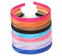 DEARMAMY 12 Piezas venda diadema de horquilla Banda de cabello chicas Diadema sencilla accesorios diadema de mujer diademas finas diadema bricolaje Diadema para niñas paño