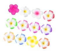 DEARMAMY 12 Pinzas Para El Pelo De Plumeria Para Mujer: Accesorios Para El Pelo Con Flores Hawaianas Y Pinzas De Cocodrilo Flores De Verano De Varios Colores.