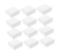 DEARMAMY 12piezas Caja para Anillos de Boda Joyero para Collar Caja de Obsequio para Joyería Almacenamiento Organizado y Protegido para Propuestas Románticas