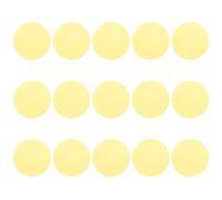 DEARMAMY 15 Pegatinas Autoadhesivas de Gel para Iluminación Ambiental, Película Pet de Corrección de Color Amarillo Cálido, Diámetro 7,4 Cm, Láminas para Lámparas y Faros, Filtro de Luz