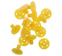 DEARMAMY 16 piezas Flange de Plástico para Eje de Bridas Industriales Fijas para Proyectos DIY Conectores para Modelos Rc y Decoración Vintage