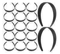 DEARMAMY 16Piezas Diademas Anchas De Retro Pack Negros Accesorios y Versátiles Para Mujeres y Niñas Para Peinados