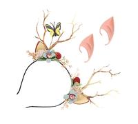 DEARMAMY 1juego Diadema De De Con Luz y Orejas De Accesorios Para Disfraces De Fantasía Set Para Fiesta y Cosplay