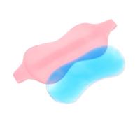 DEARMAMY 1Juego Máscara De Ojos De Gel Frío y Cubierta Para Ocular Suave y Transpirable Elástica Para Hombres y Mujeres