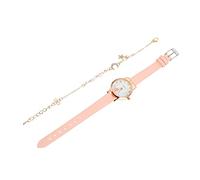 DEARMAMY 1juego Reloj y Pulsera para Mujer Diseño De Gato Conjunto De Reloj De Cuarzo y Pulsera De Luna para Navidad y Cumpleaños