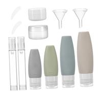 DEARMAMY 1Juego Viaje De Contenedores Rellenables Para Artículos Champú y Loción y Multi Colores