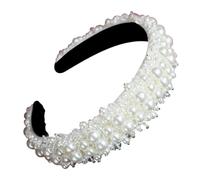 DEARMAMY 1Pieza Elegant Pearl Crystal Headband For Women Vintage Style Hair Accessories For Weddings Parties And Special Occasions