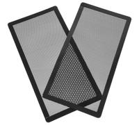 DEARMAMY 2 Cubiertas Magnéticas Reduce Resistencia al Viento y Evita Caída de Objetos de Pvc Color Negro, Forma Rectangular para Rejilla de Ventilación de Suelo Ideales para Oficina